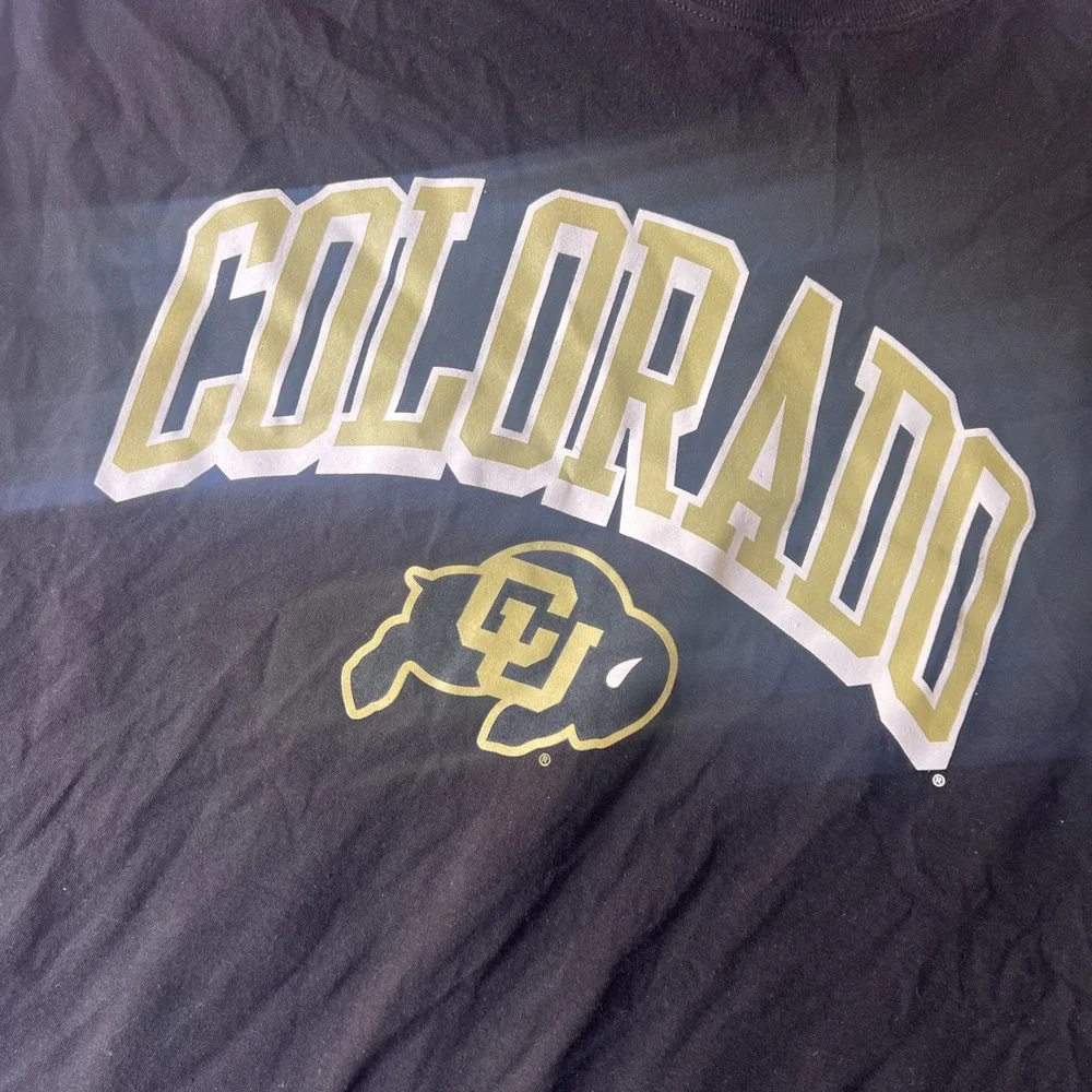 Fanatics Colorado Buffaloes Long Sleeve Shirt 2XL Black NCAA Graphic Tee